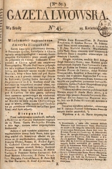 Gazeta Lwowska. 1820, nr 45