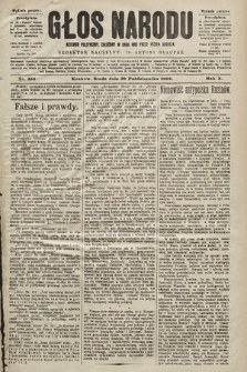 Głos Narodu : dziennik polityczny, założony w roku 1893 przez Józefa Rogosza (wydanie poranne). 1902, nr 254