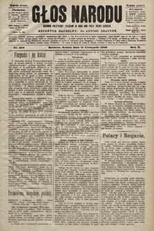 Głos Narodu : dziennik polityczny, założony w roku 1893 przez Józefa Rogosza (wydanie poranne). 1902, nr 270