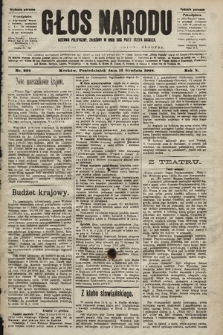 Głos Narodu : dziennik polityczny, założony w roku 1893 przez Józefa Rogosza (wydanie poranne). 1902, nr 299