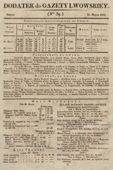 Dodatek do Gazety Lwowskiej : doniesienia urzędowe. 1832, nr 39