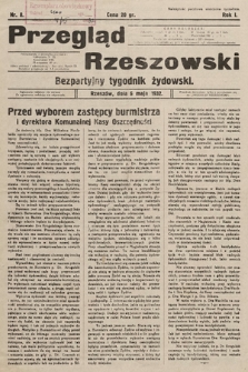 Przegląd Rzeszowski : bezpartyjny tygodnik żydowski. 1932, nr 8