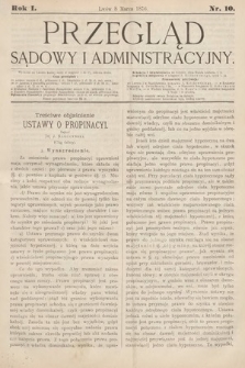 Przegląd Sądowy i Administracyjny. 1876, nr 10
