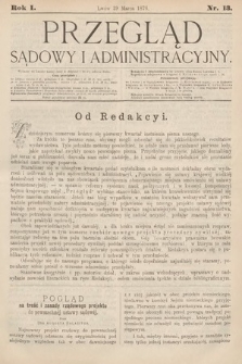 Przegląd Sądowy i Administracyjny. 1876, nr 13