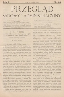Przegląd Sądowy i Administracyjny. 1876, nr 50