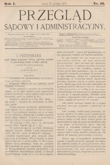 Przegląd Sądowy i Administracyjny. 1876, nr 52
