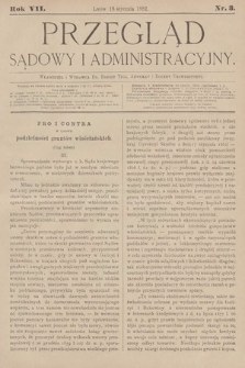 Przegląd Sądowy i Administracyjny. 1882, nr 3