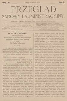 Przegląd Sądowy i Administracyjny. 1882, nr 4