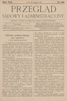 Przegląd Sądowy i Administracyjny. 1882, nr 34