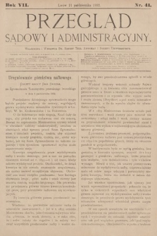 Przegląd Sądowy i Administracyjny. 1882, nr 41