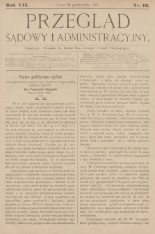 Przegląd Sądowy i Administracyjny. 1882, nr 43