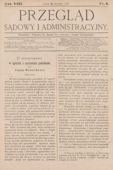 Przegląd Sądowy i Administracyjny. 1883, nr 4