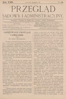 Przegląd Sądowy i Administracyjny. 1883, nr 5