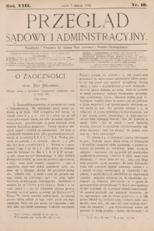 Przegląd Sądowy i Administracyjny. 1883, nr 10