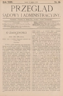 Przegląd Sądowy i Administracyjny. 1883, nr 11