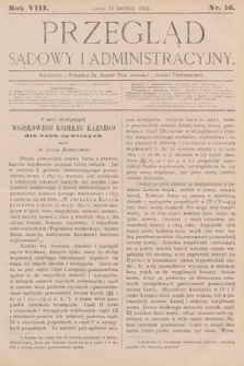 Przegląd Sądowy i Administracyjny. 1883, nr 16