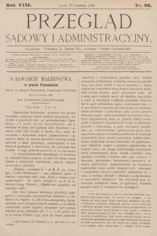 Przegląd Sądowy i Administracyjny. 1883, nr 26