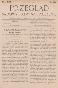 Przegląd Sądowy i Administracyjny. 1883, nr 27