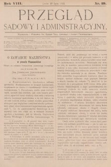 Przegląd Sądowy i Administracyjny. 1883, nr 29