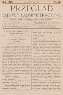Przegląd Sądowy i Administracyjny. 1883, nr 35