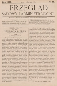 Przegląd Sądowy i Administracyjny. 1883, nr 40