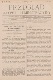 Przegląd Sądowy i Administracyjny. 1883, nr 45