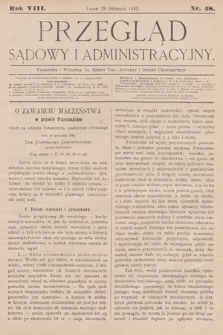 Przegląd Sądowy i Administracyjny. 1883, nr 48