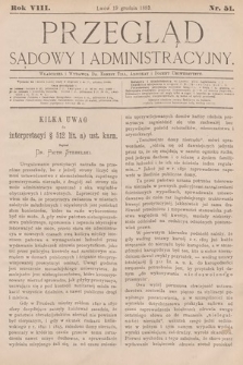 Przegląd Sądowy i Administracyjny. 1883, nr 51
