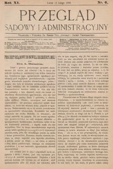 Przegląd Sądowy i Administracyjny. 1886, nr 6