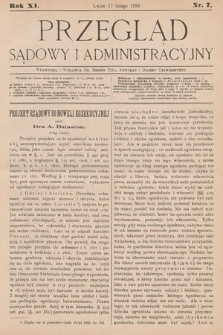 Przegląd Sądowy i Administracyjny. 1886, nr 7