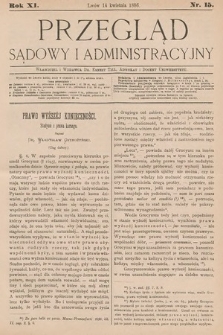 Przegląd Sądowy i Administracyjny. 1886, nr 15