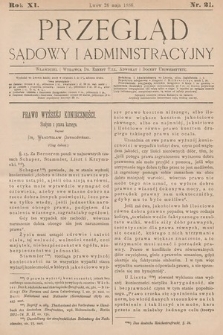 Przegląd Sądowy i Administracyjny. 1886, nr 21