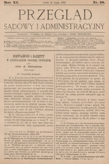 Przegląd Sądowy i Administracyjny. 1886, nr 28