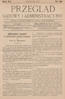 Przegląd Sądowy i Administracyjny. 1886, nr 30