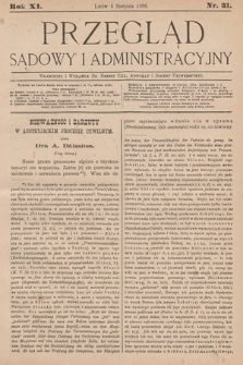 Przegląd Sądowy i Administracyjny. 1886, nr 31