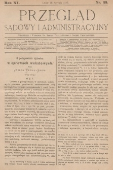 Przegląd Sądowy i Administracyjny. 1886, nr 33