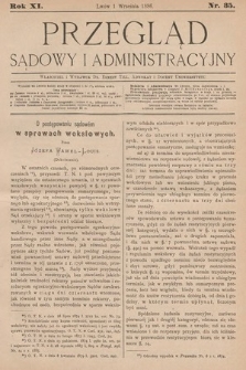 Przegląd Sądowy i Administracyjny. 1886, nr 35