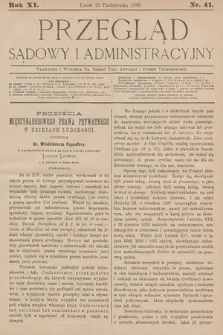 Przegląd Sądowy i Administracyjny. 1886, nr 41