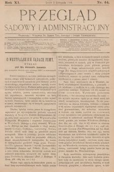 Przegląd Sądowy i Administracyjny. 1886, nr 44