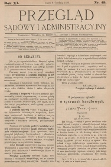 Przegląd Sądowy i Administracyjny. 1886, nr 49
