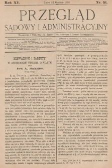 Przegląd Sądowy i Administracyjny. 1886, nr 51