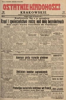 Ostatnie Wiadomości Krakowskie : gazeta popołudniowa dla wszystkich. 1931, nr 74
