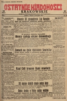Ostatnie Wiadomości Krakowskie : gazeta popołudniowa dla wszystkich. 1931, nr 87