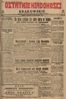 Ostatnie Wiadomości Krakowskie : gazeta popołudniowa dla wszystkich. 1931, nr 131