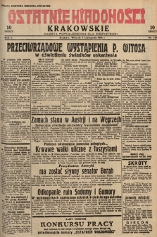 Ostatnie Wiadomości Krakowskie : gazeta popołudniowa dla wszystkich. 1931, nr 143