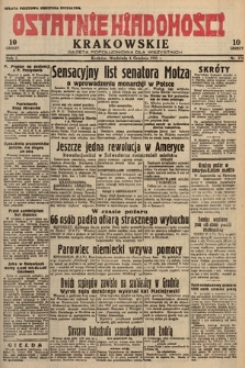 Ostatnie Wiadomości Krakowskie : gazeta popołudniowa dla wszystkich. 1931, nr 175