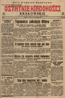 Ostatnie Wiadomości Krakowskie : gazeta popołudniowa dla wszystkich. 1931, nr 184