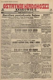 Ostatnie Wiadomości Krakowskie : gazeta popołudniowa dla wszystkich. 1931, nr 189
