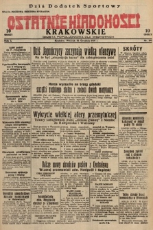 Ostatnie Wiadomości Krakowskie : gazeta popołudniowa dla wszystkich. 1931, nr 191