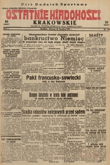 Ostatnie Wiadomości Krakowskie : gazeta popołudniowa dla wszystkich. 1931, nr 196